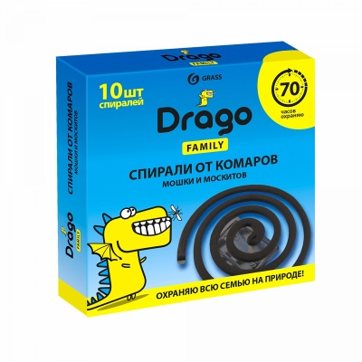 Спираль от комаров «Эффект» Drago, 10шт